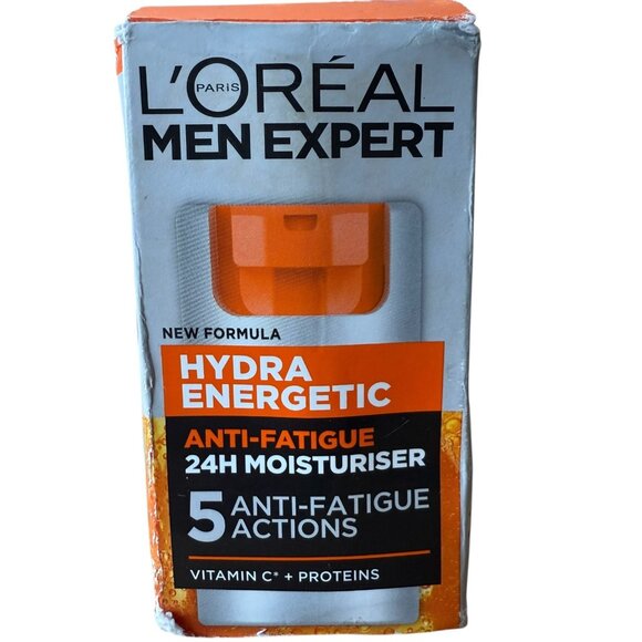 L'OREAL MEN EXPERT HYDRA ENERGETIC 24h Anti Fatique Moisturizer 50ml - Picture 1 of 6